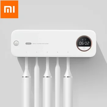 충전식 UV 칫솔 살균기, 빠른 건조, 벽걸이 칫솔 거치대 치약 압착기, 욕실 액세서리