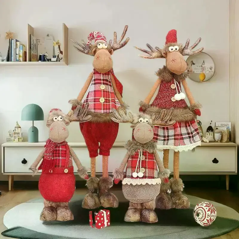 جديد الإبداعية عيد الميلاد دمية زخرفة لوازم الحفلات الأيائل مهرجان الديكور الزينة أفخم دمية لوازم السنة الجديدة