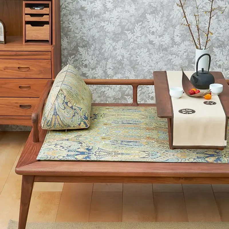 阿羅漢ベッドパームクッション 新しい中国風 厚手 滑り止め ソファクッション 無垢材 マホガニー ソファシート