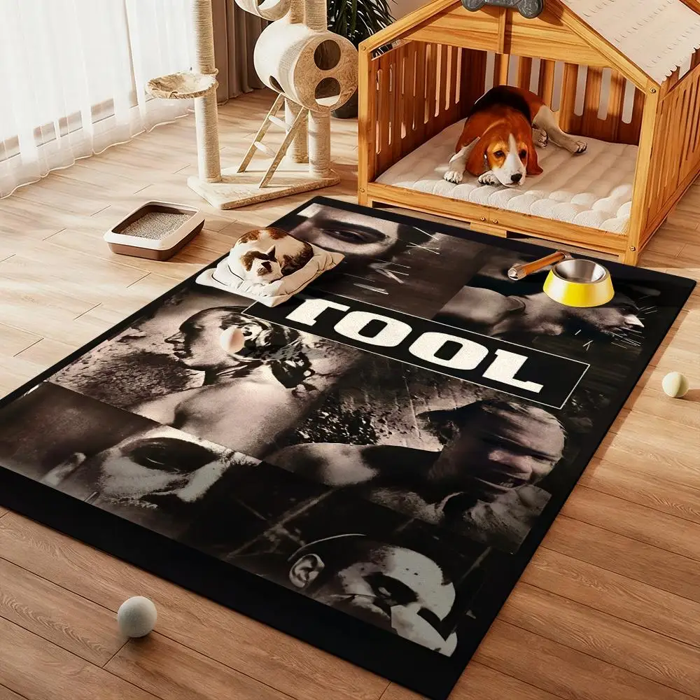 

T-TOOLS Heavy Rock Band Cool Floor Mat Diatom Bath Mat Absorbent Quick Dry Non-Slip TPR Backing Soft Plush Draining Rugs