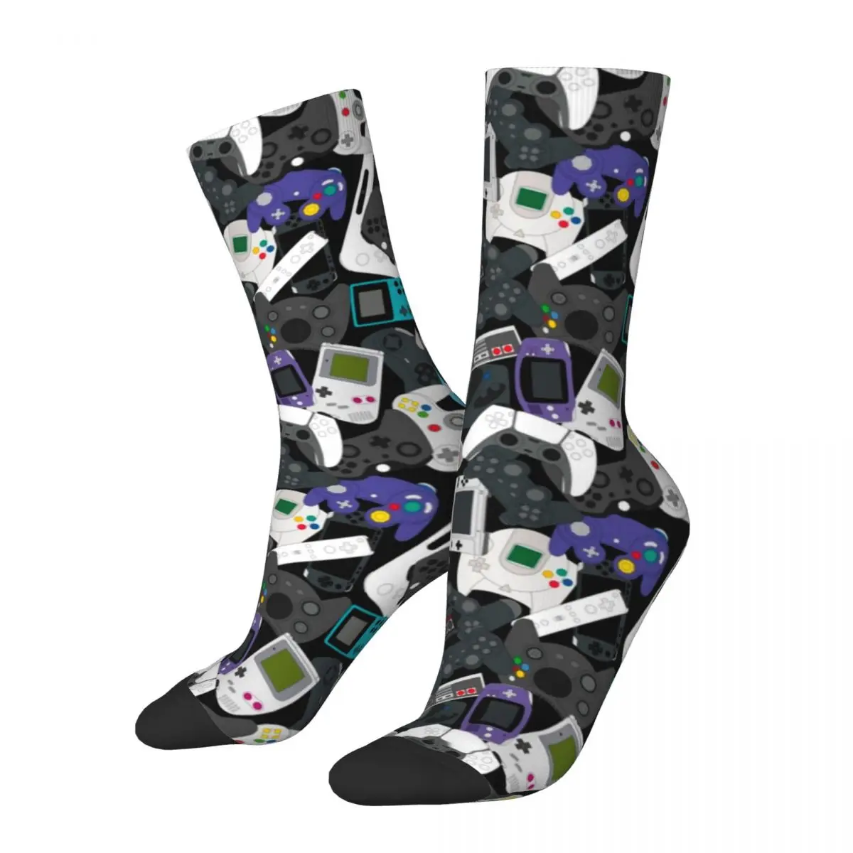 Autumn Winter Funny Unisex Gamer Controller Socks Game Non-slip Football Socks