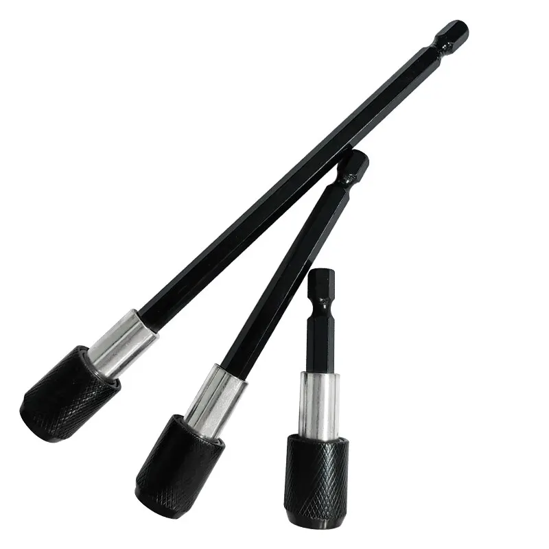 3PCS Hexagonal Quick Release Electric Drill Driver Self-Locking Extension Rod Screwdriver Transfer Tool Set for DIY Projects
