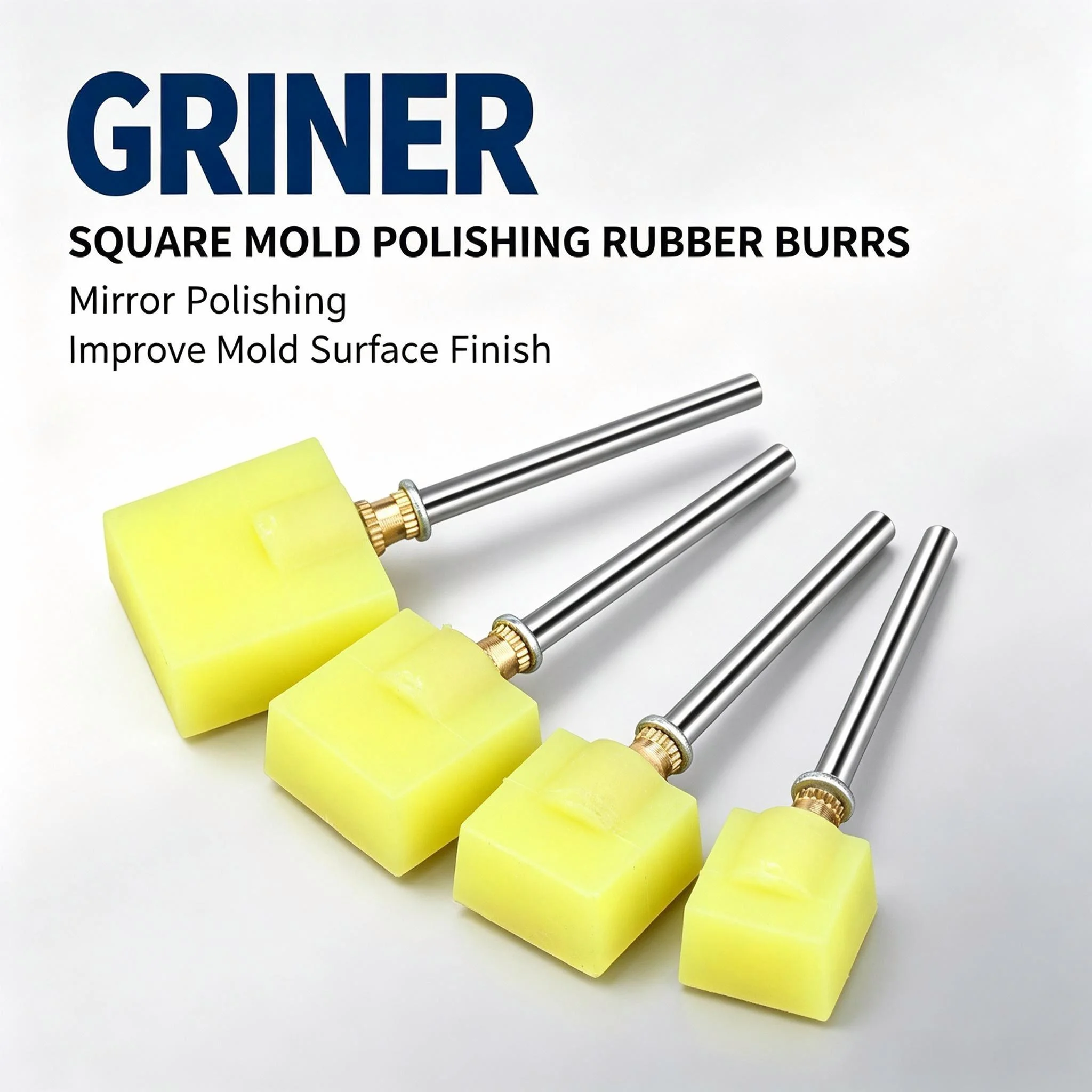 GRINER Ultrasonic Rubber Polishing Head, Abrasive Sanding Stick for Mirror Polishing, Rough Grinding, Tool Mark & Spark Mark Rem