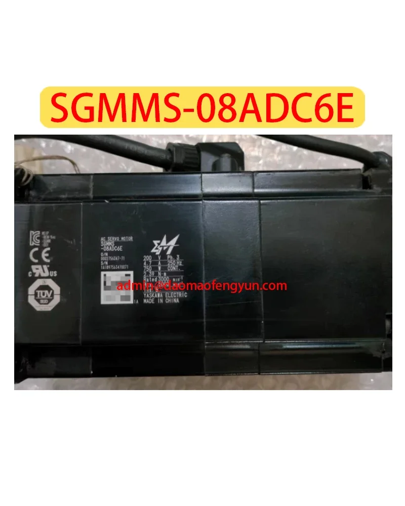 

SGMMS-08ADC6E Used Servo Motor SGMMS 08ADC6E，Fast shipping