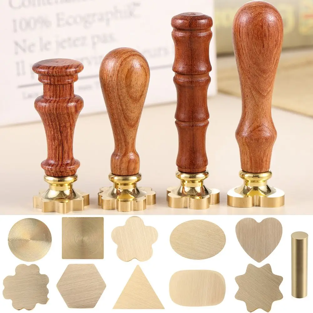 Drucken Retro Runde Siegel Stempel Hochzeit Einladung Scrapbooking Frohe Weihnachten Wachs Siegel Stempel Farbe Siegel Wachs Kupfer Kopf