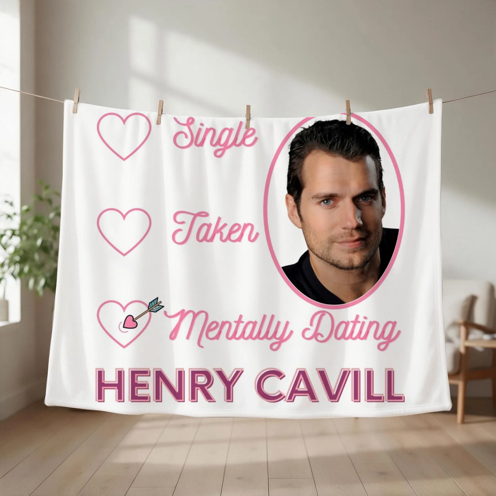 New Mentally Dating Henry Cavill Throw Blanket couch cozy soft plush fuzzy picnic outdoor blanket