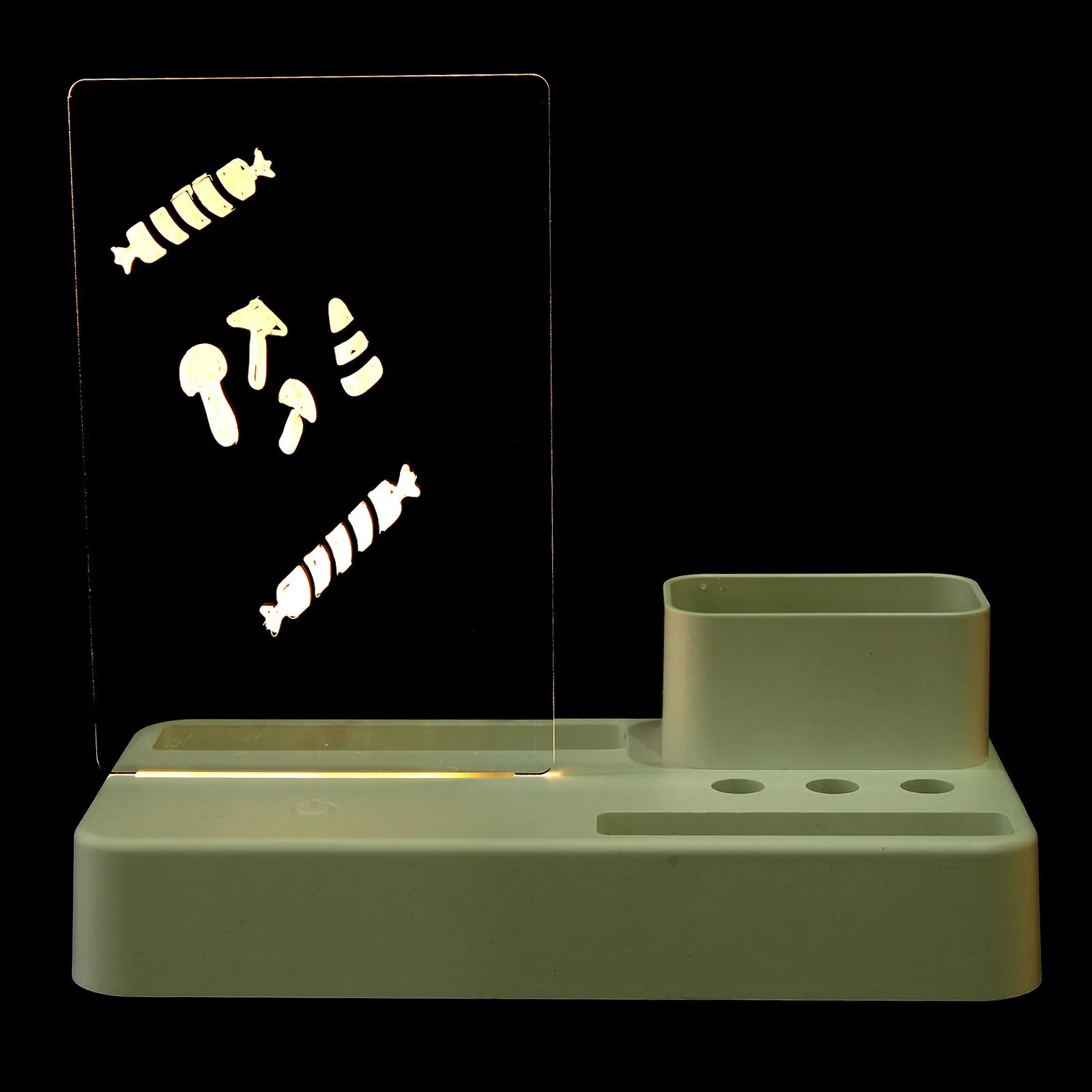 

Clear Acrylic Message Board Desktop Whiteboard Erasable Writing Board for Home Office Classroom School Memo Notes