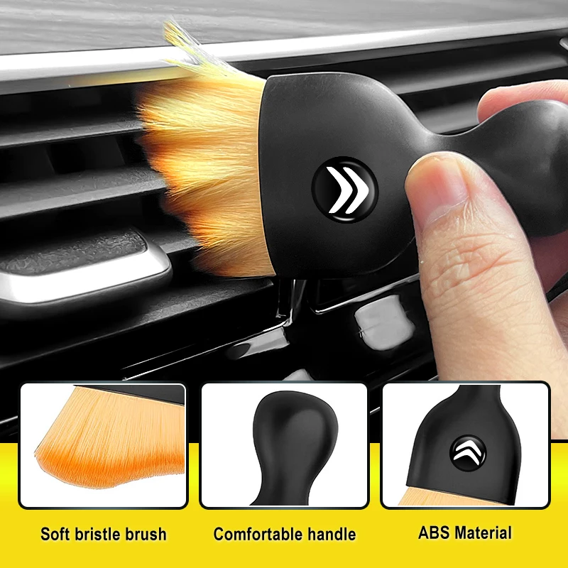 أداة التنظيف الداخلي للسيارة فرشاة ناعمة فجوة التهوية الغبار لسيتروين C4 C3 C5 C1 C2 VTS Berlingo Celysee Xsara Picasso