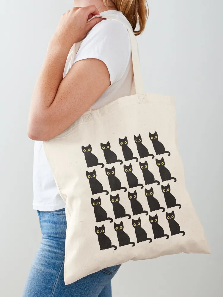 

Black Cat @instabearrrr Tote Bag personalized tote Canvas bag for women shopper bags Lady bag