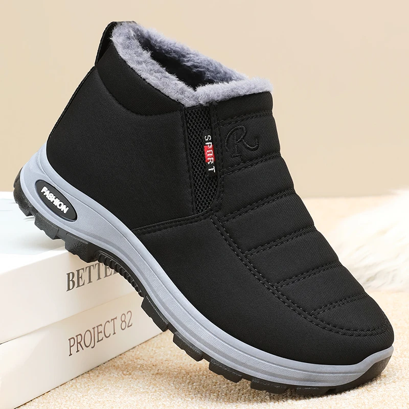 New winter faux fleece, thickened, warm and anti-slip ankle boots for women, casual, comfortable and versatile snow boots - view 3