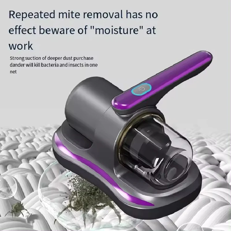 New style Electric Wireless Handheld Mattress Bed  Mite Remover Ultraviolet Ray To Remove Bed Mites  Handheld Vacuum Cleaner