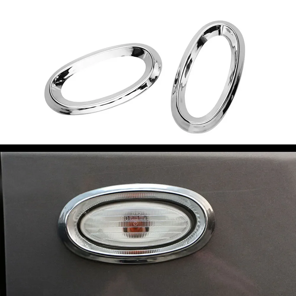 ABS Chrome Side Turn Light Lamp Molding Trim Cover for Nissan Versa Sunny Almera Latio 2011 2012 2013 Car Accessories