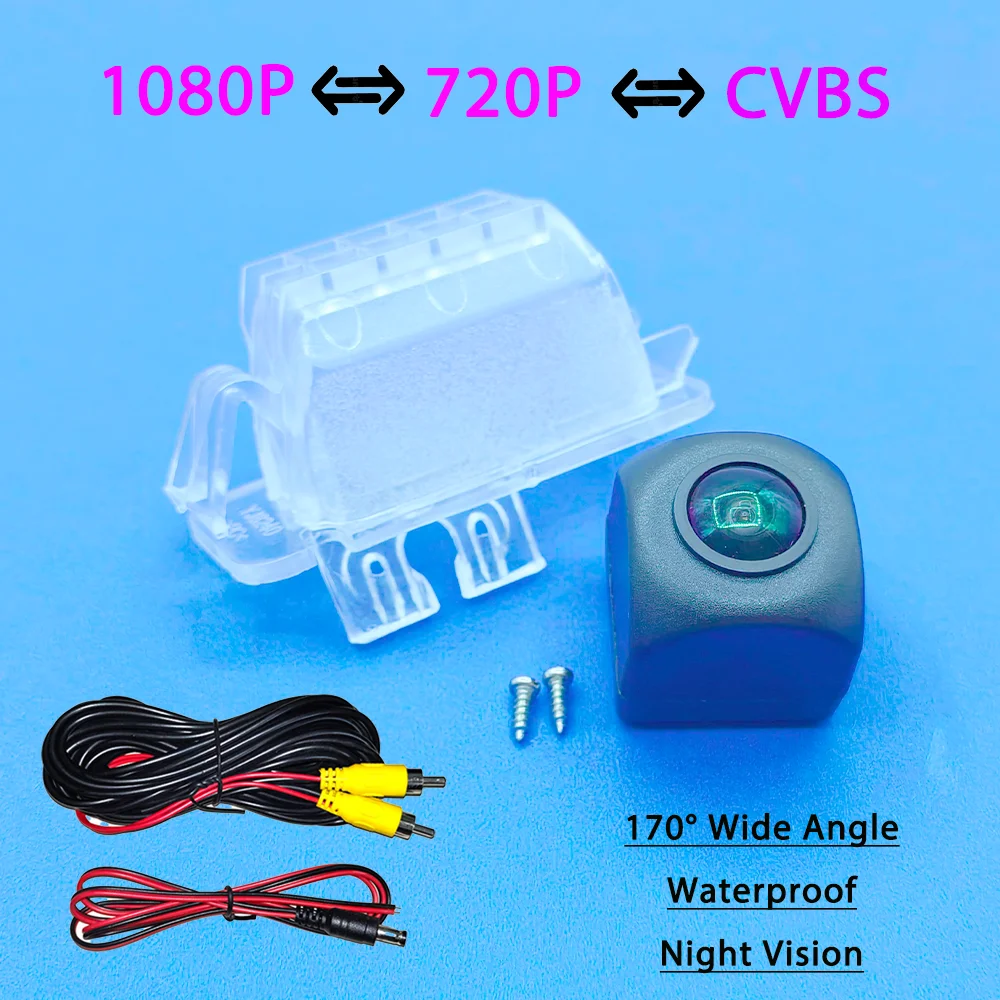 For Ford KA Sedan EcoSport Kuga Galaxy S-Max MK1 MK3 MK4 2006-2019 170° AHD 1080P Waterproof Car Rear View Backup Reverse Camera
