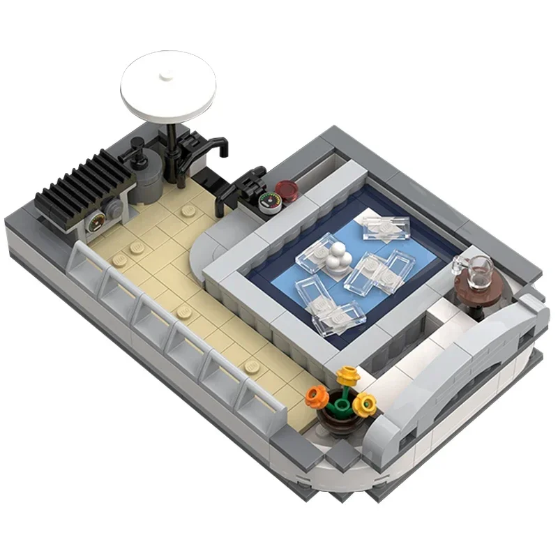 Moc Mattoni da costruzione City Street View Modello Auto Dealership Tecnologia Blocchi modulari Regali Giocattoli per bambini Set fai da te Assemblaggio