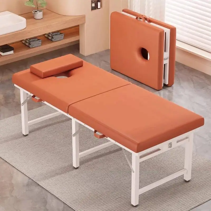 Profesional Portable Folding Lightweight Massage Table Elegant Rustic Massage Bed Simple Premium Table Esthéticienne Furniture