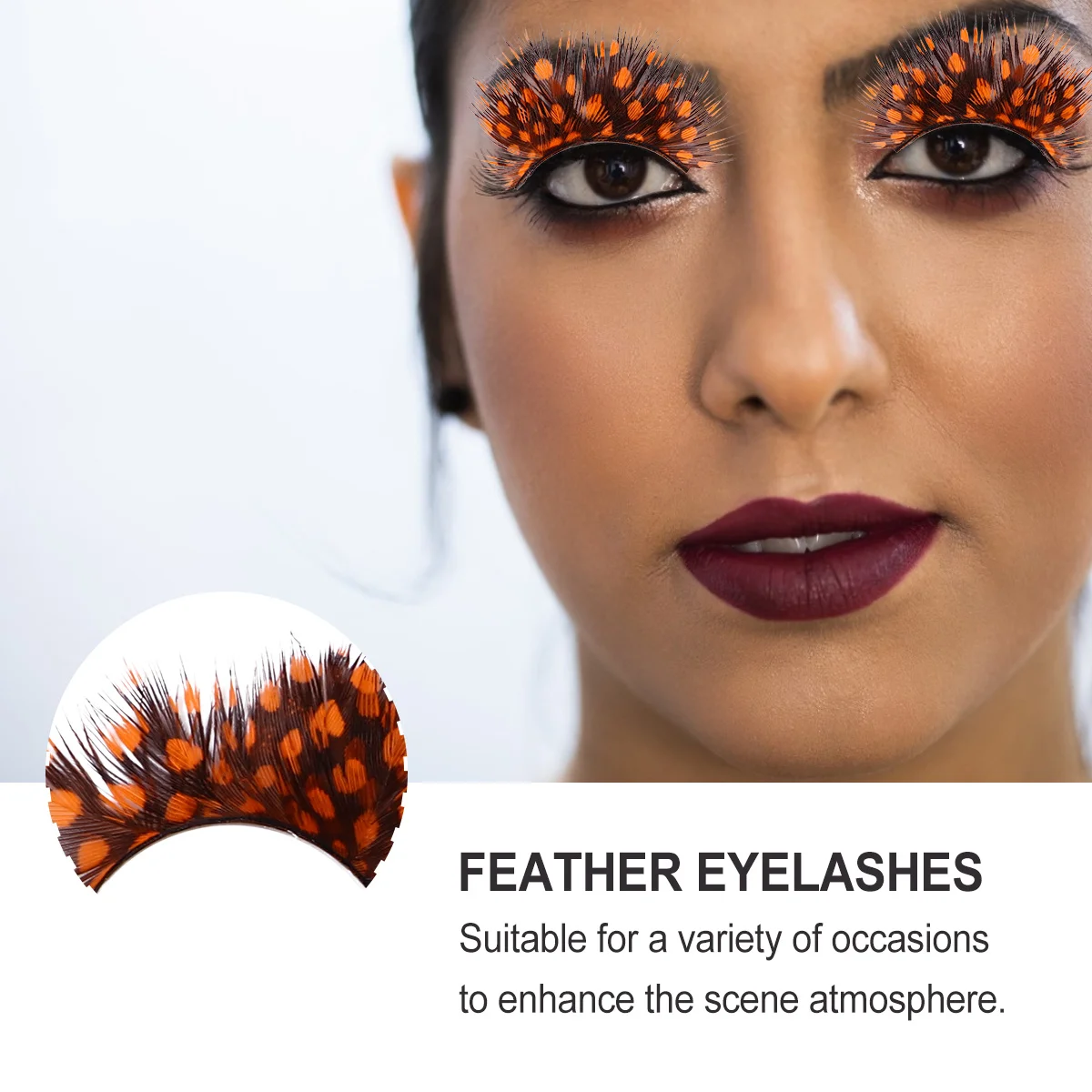 

2Pairs False Eyelashes Natural Thick Dramatic Party Costume Lashes Lightweight Reusable Eye Lashes Eyelashes