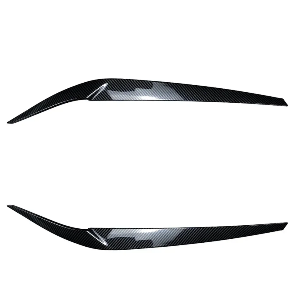 2Pcs Car Front Headlights Eyelid Eyebrows Trims For BMW 5 Series G30 G31 G38 F90 M5 525I 530I 540I 2017-2021 Car Accessories