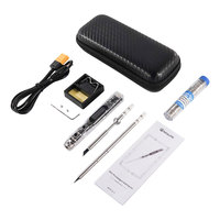 Sequre Si012 Pro Intelligent Oled Electric Soldering Iron Adjustable Sensitivity Built-in Buzzer For T12|ts Tips Supports Pd3.0