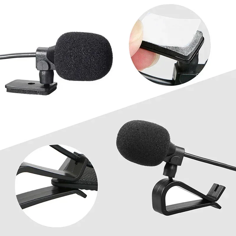 

Car Audio Microphone 3 Meters 2.5mm External Microphone For Car Pioneer Stereos Radio Receiver Switches And Transmitters