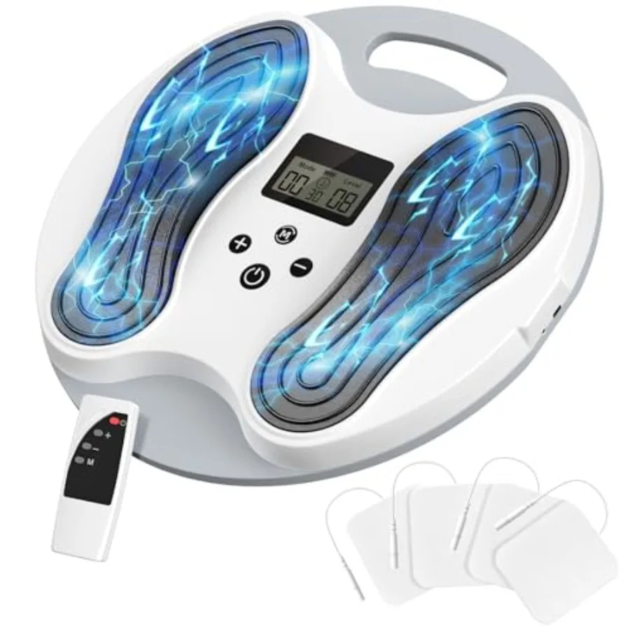 EMS Foot Massager for Neuropathy with NEMS Technology Red Muscle Foot Stimulator for Pain Relief and Improved Circulation Trans