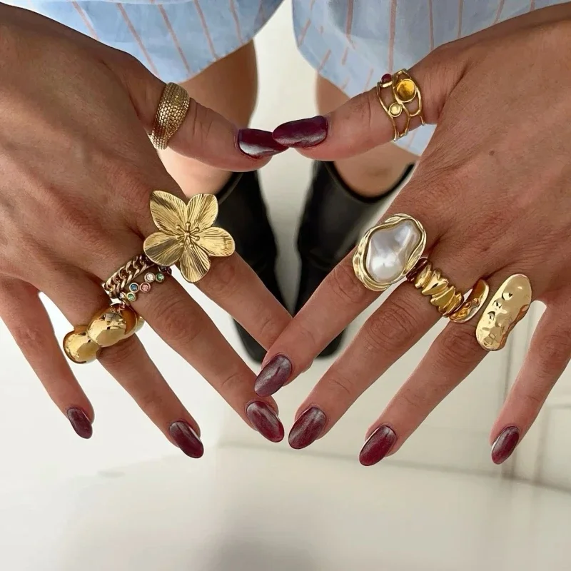 Модное-кольцо-из-нержавеющей-стали-с-искусственным-жемчугом-золотого-цвета-для-женщин-подарок-на-помолвку-темпераментные-украшения-2024