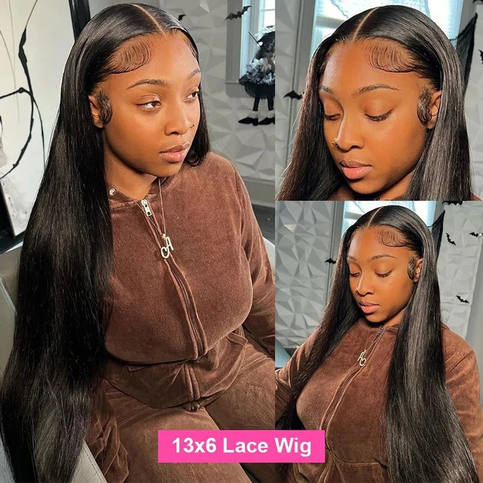 Glueless Wig Human Hair Ready to Wear Straight Preplucked 13x4 Pre Cut 4x4 Lace Closure Ready to Go Wig 13x6 360 Hd Frontal Wig