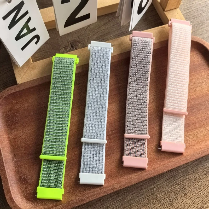 Nylon Loop Band For Samsung Galaxy Watch 6 4 7 classic/5 Pro/active 2/Gear S3 20mm/22mm Bracelet Huawei watch GT6/6pro 2e 3pro