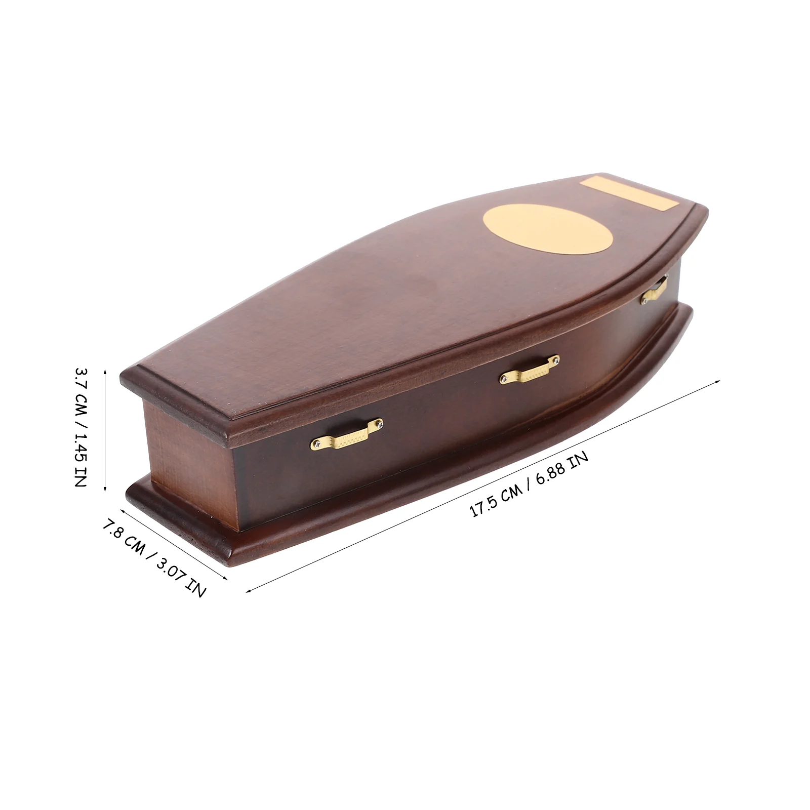 Decorate Dollhouse Coffin Box Micro Scene Mini Casket 175X78X37CM Wood Halloween Trick Furniture