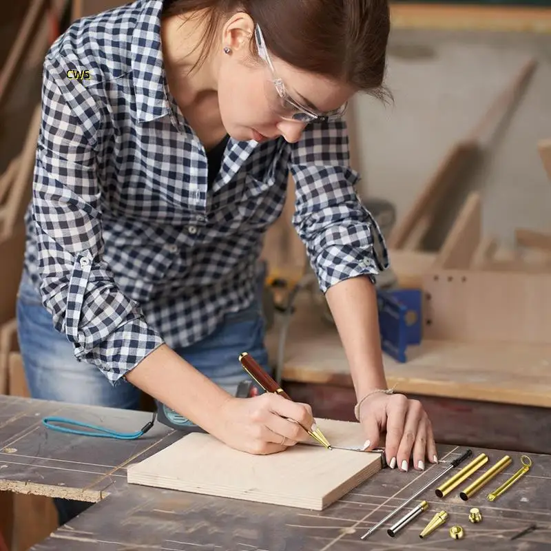 

Craft Your Own Pens: 48 Pcs Slimline Twist Pen Kits, Multicolor Refills Included For Woodturners