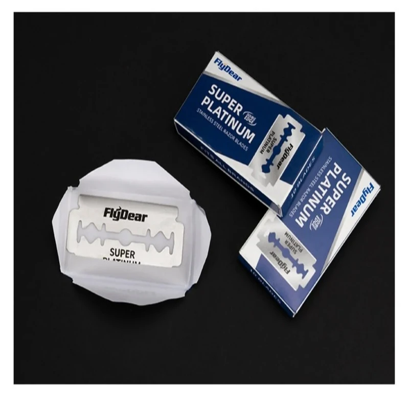 For Men'S Shaving And Hair Removal Professional Barber Double Edge With Classic Retro Stainless Steel Razor Blades 10/30pcs.