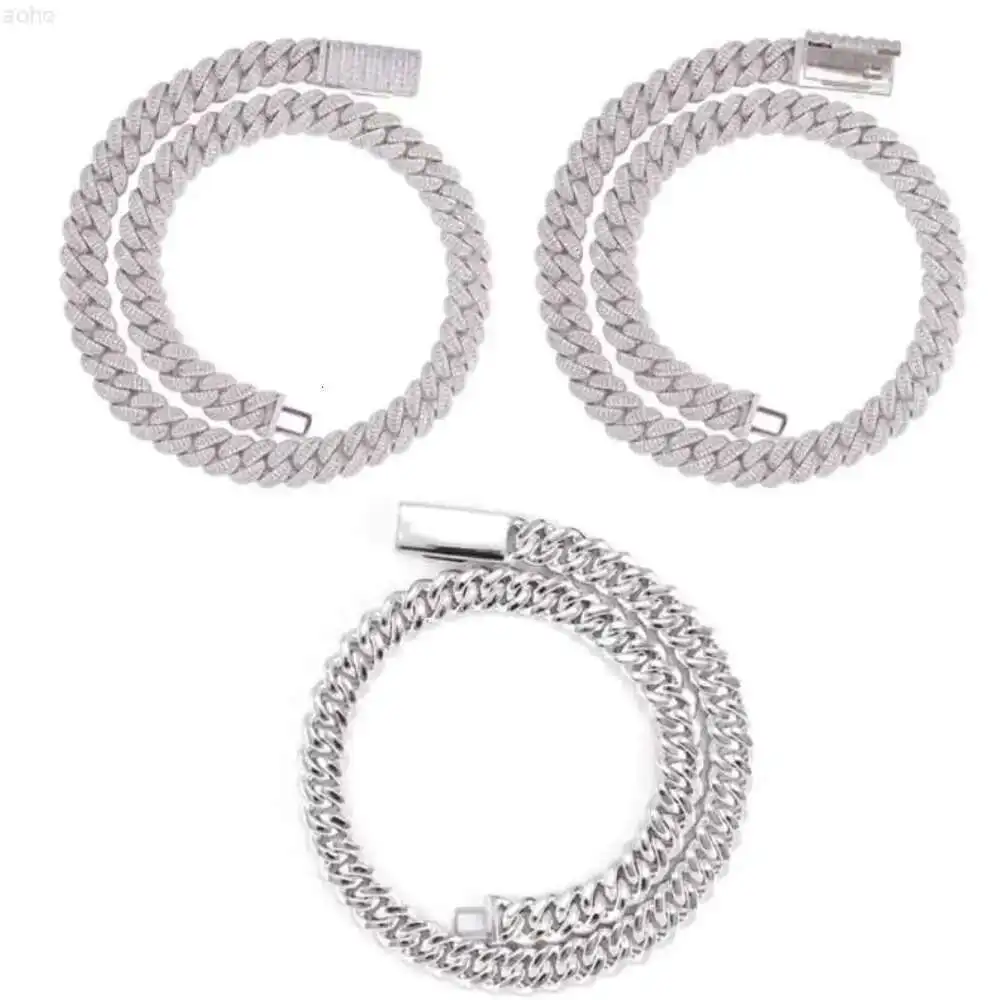

Wholesale Bling Hip Hop Jewelry 925 Sterling Silver Fine Jewelry Cuban Chains
