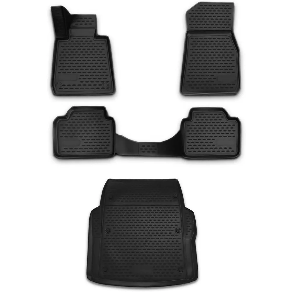 

US Floor Mats for BMW 3 Series F30 F31 Sedan Touring 2012-2018 4X2 RWD Car Mats All Weather 3D Custom Fit Rubber Mat