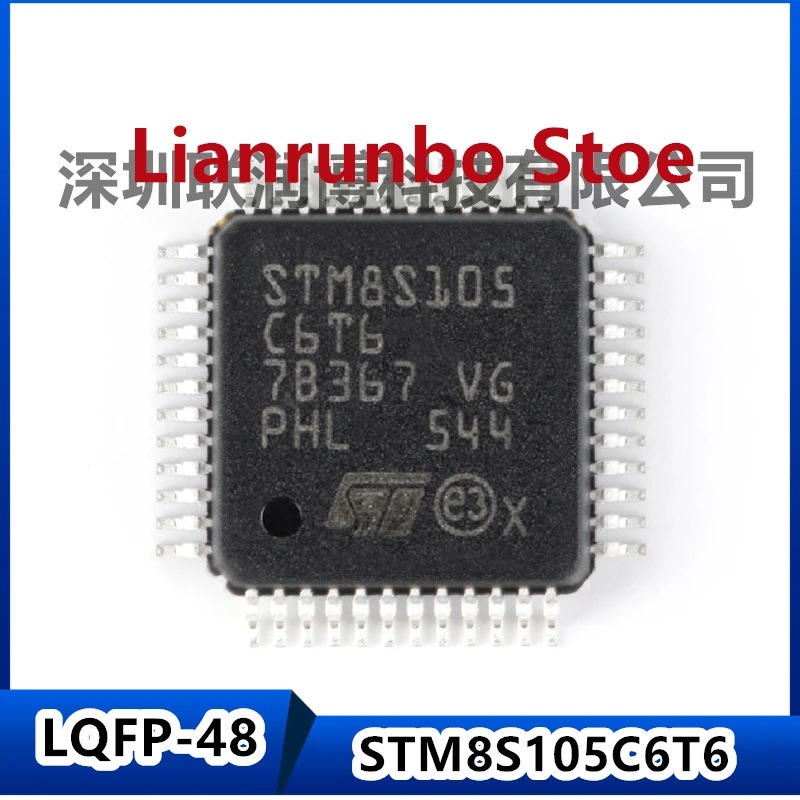 

New original STM8S105C6T6 LQFP-48 16MHz/32KB flash memory/8-bit microcontroller MCU