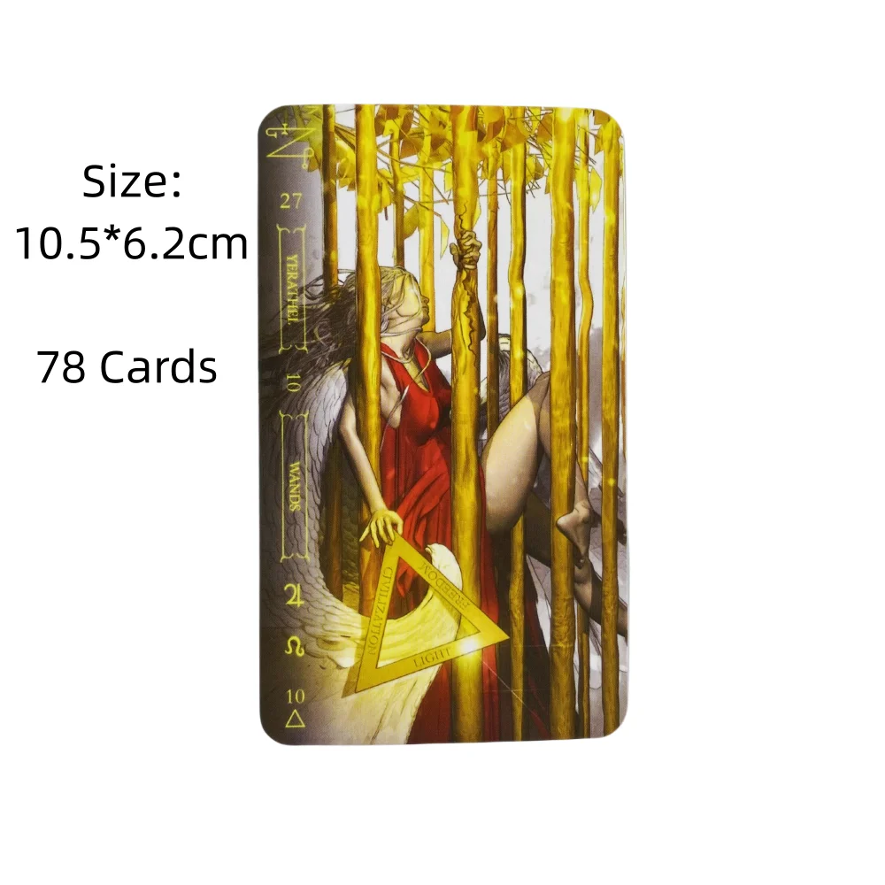 Tarot w lekkich kartach 78 Deck Oracle angielskie wizje wróżbiarstwa edycja Borad gry