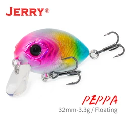 Jerry Peppa Wobbler Lure Floating Sea Fishing Lures 32mm Hard Bait Artificial Pesca Sea Fishing Crankbait Tackle