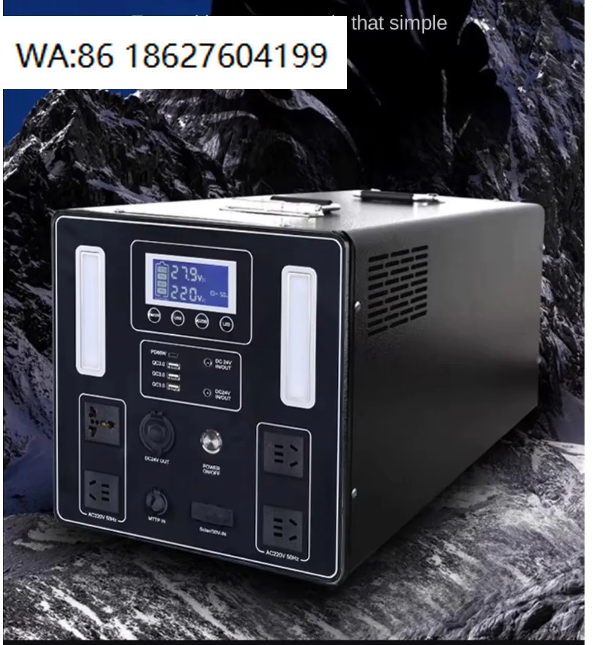 3000W Ultra-high Power Portable Solar Generator, All in One, Home Camping Emergency Backup