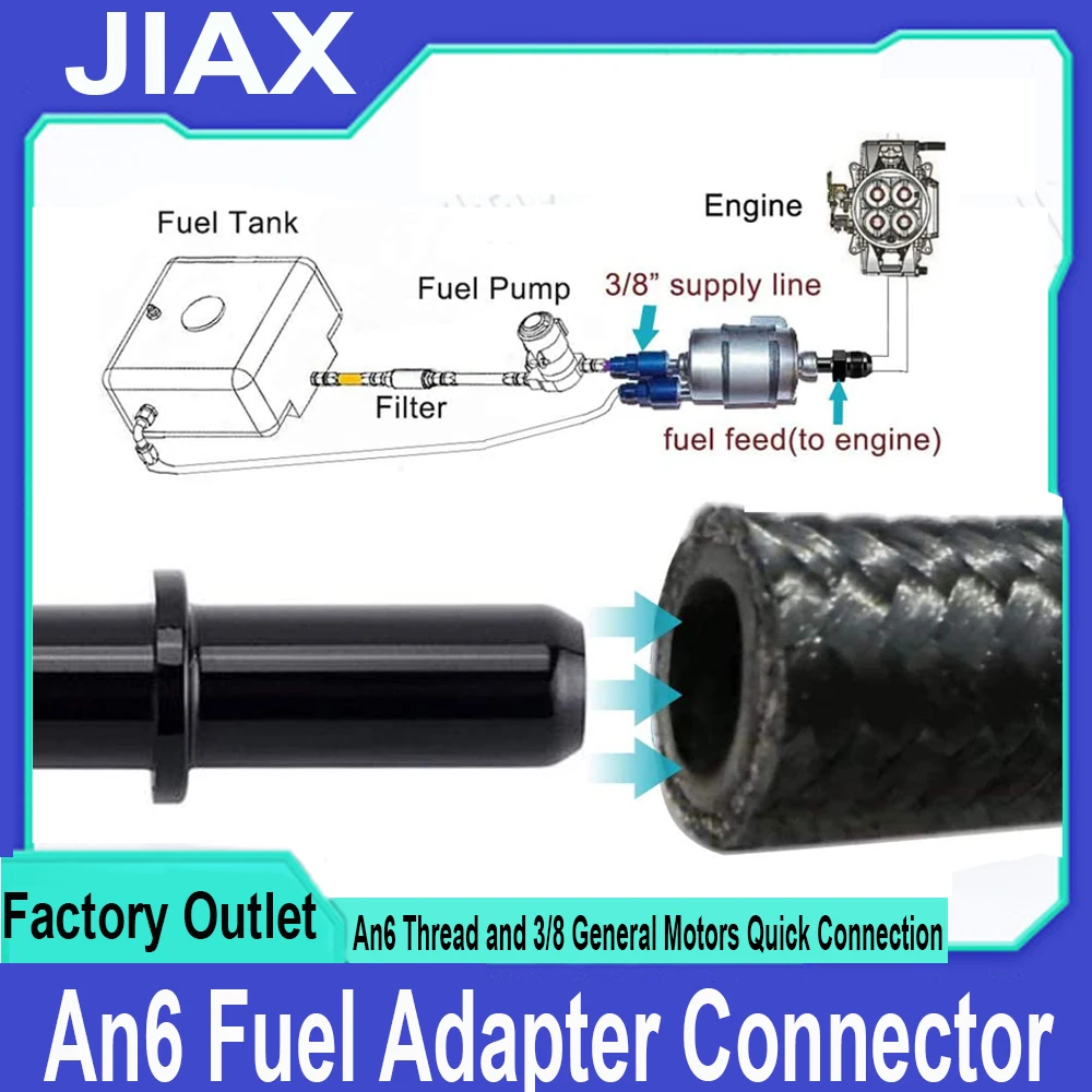 

Разъем топливного адаптера для быстрой подключения двигателей AN6 и 3/8 General Motors