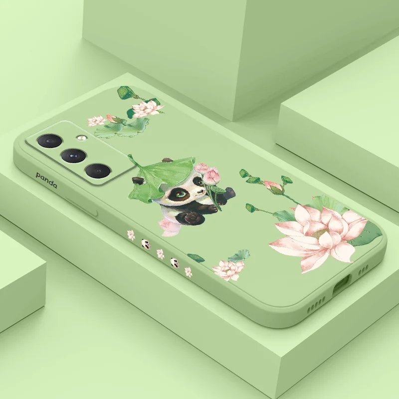

Lotus Leaf Panda Phone Case For Samsung Galaxy A56 A36 A26 A16 A06 A17 A07 A55 A35 A25 A15 A05 A54 A34 A24 A14 A04 4G 5G Cover