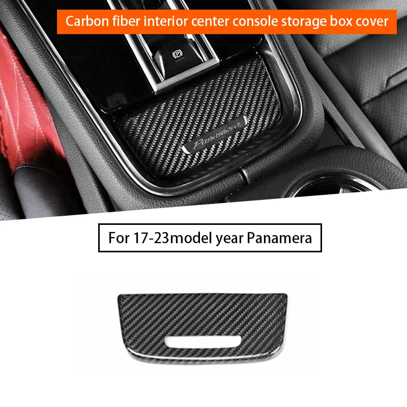 

carbon fiber interior center console storage box cover for Porsche Panamera 971 2017-2023