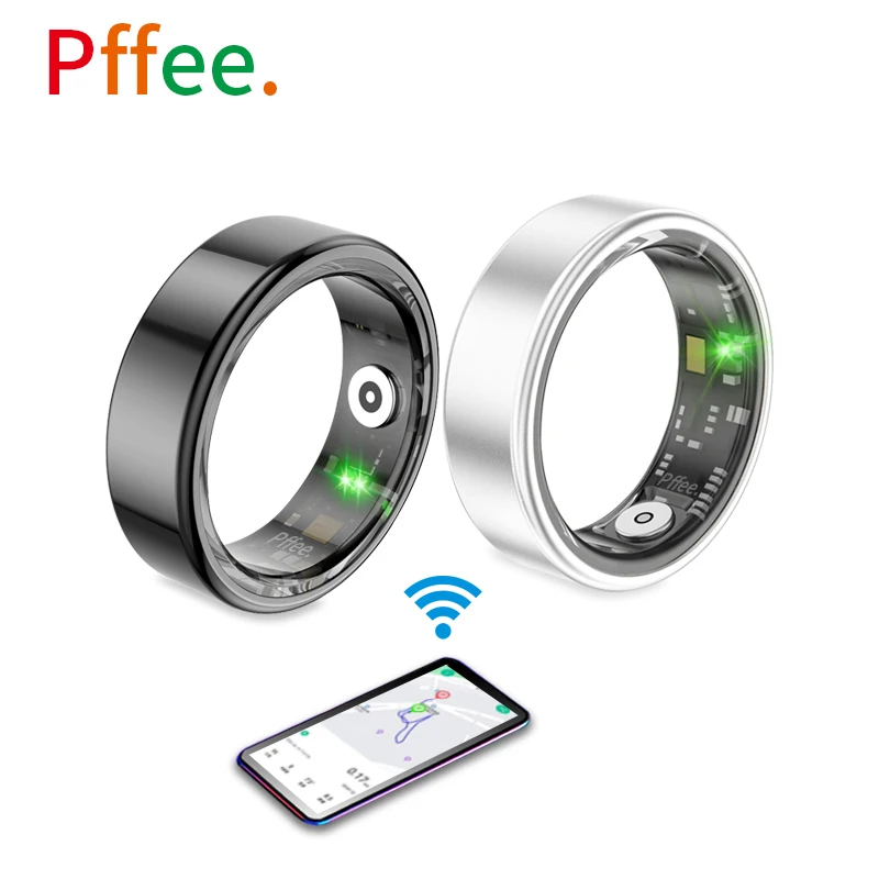 Pffee Lord Of The Rings For Women Man Luxury Jewelry Smart Ring Sport Gadgets Men Health Tracker Heart Rate Blood Oxygen Monitor