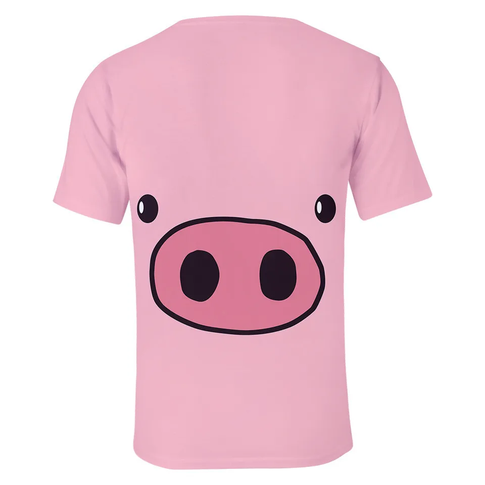 Cute Pig 3d Printed T Shirt Boys Girls Cartoon Lucky Pig Tshirt T-shirt Fashion Oversize T Shirts Clothes