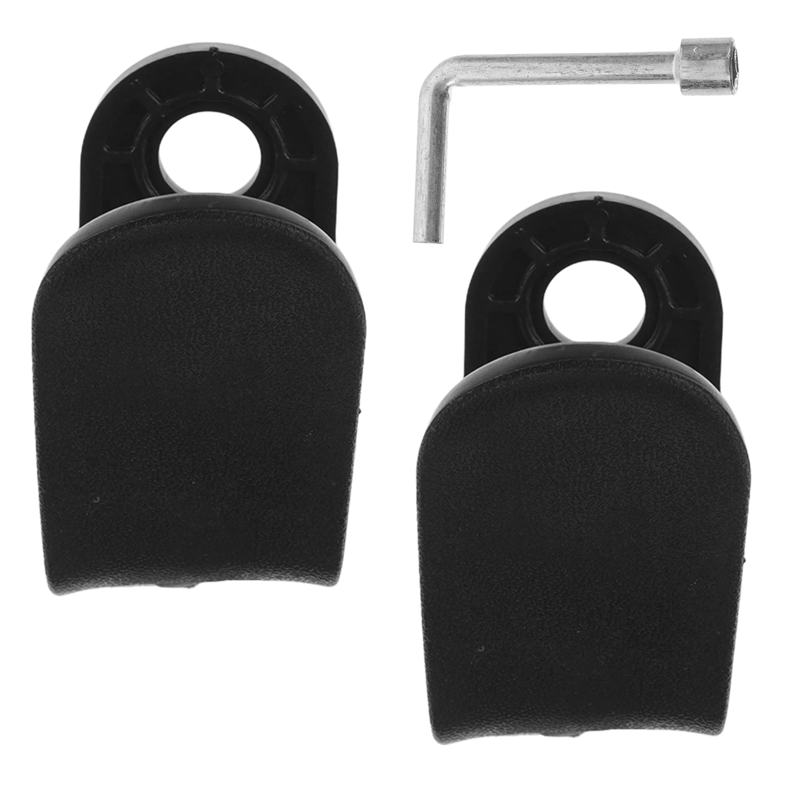 

2 Pcs Hooks Trunk Bag Hanger for Car Automotive Clip Invisible Abs Black Storage Front