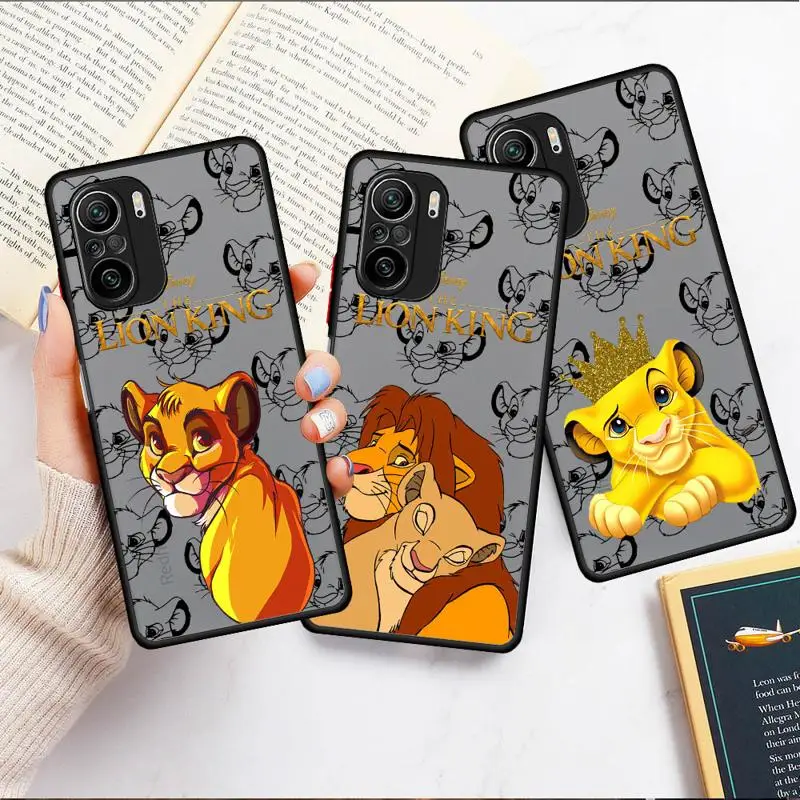 The King Lion Simba Animaton phone cases for Redmi Note 12S 11 case K40 8 10S 11Pro 10 13 8T 9 11S 10 Lite 12 Luxury Cover funda