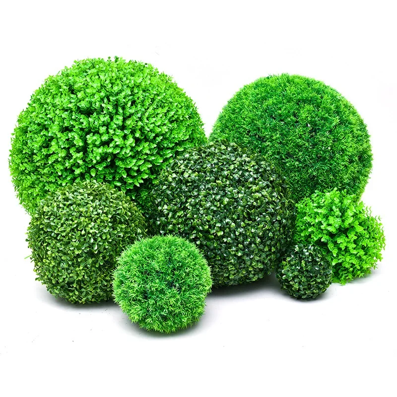 Artificial Plant Grass Ball Milan Ball Green Plant Decoration Ceiling Plastic Fake Flower Shopping Mall Opening Window