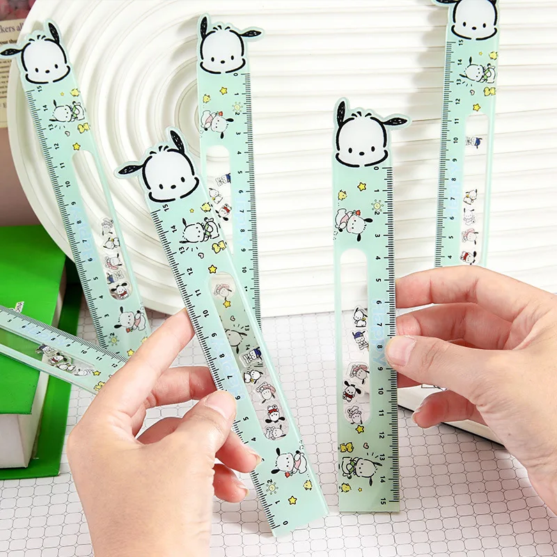 

20pcs/lot Kawaii Pochacco Acrylic Ruler Creative Drawing Tool Bookmark Promotional Stationery Gift School Supplies