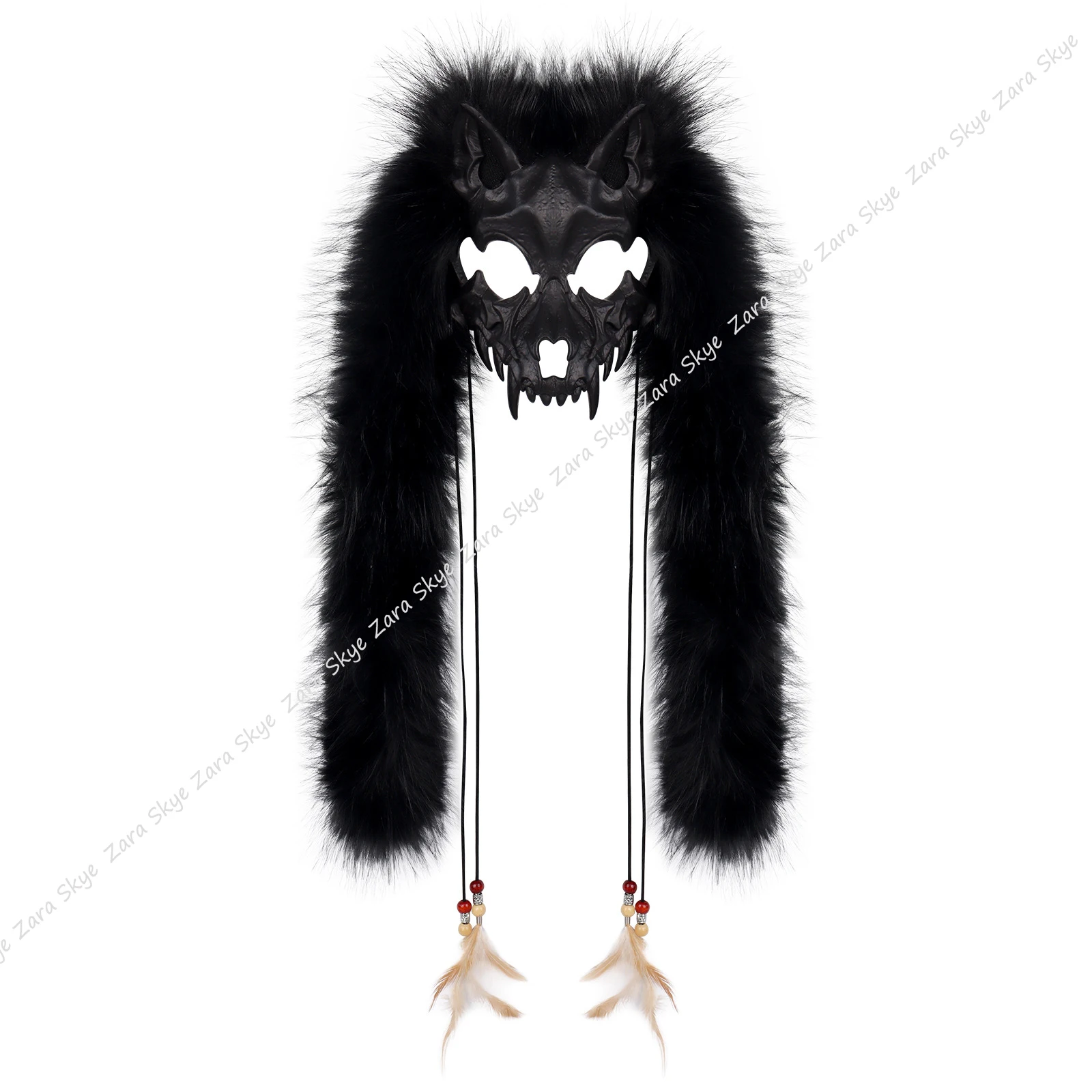 Werwolf-Maske, Cosplay-Kostüme, dekorative Tiermaske, pelziger Maskenmann, Pelzanzug-Kopfkigurumi, Halloween-Maskengeschenke, Kopfmaske