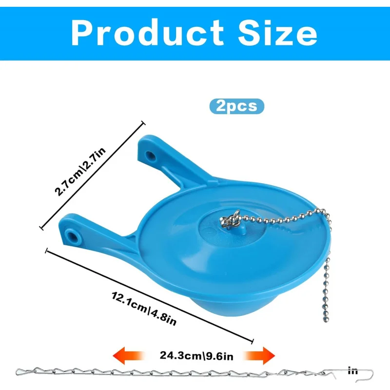 Kit de flapper de vaso sanitário de 3 polegadas, 2 peças de rolha 99-788,