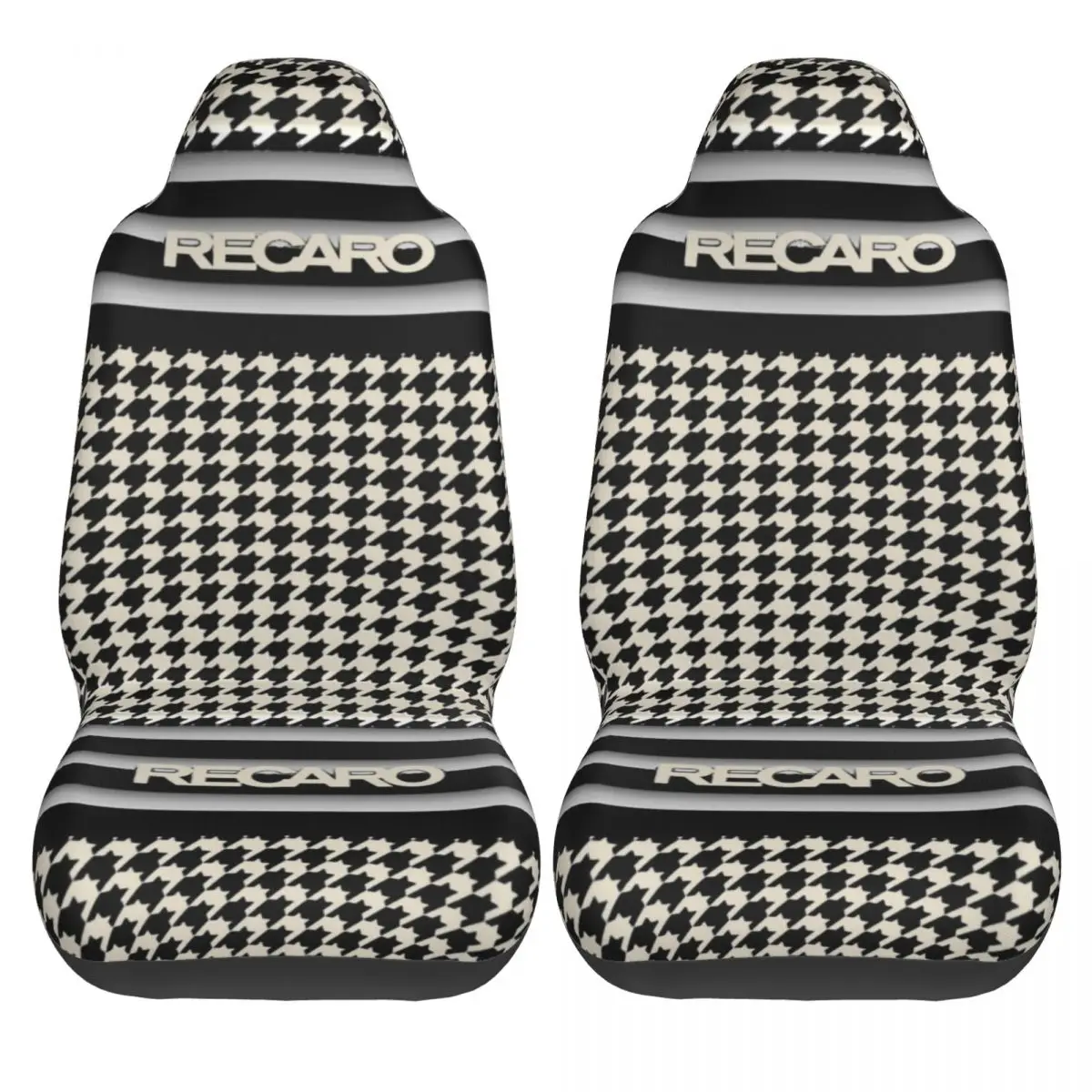 Recaros Seat Houndstooth Universal Car Seat Cover Auto Interior Women Car Seats Covers Fiber Fishing