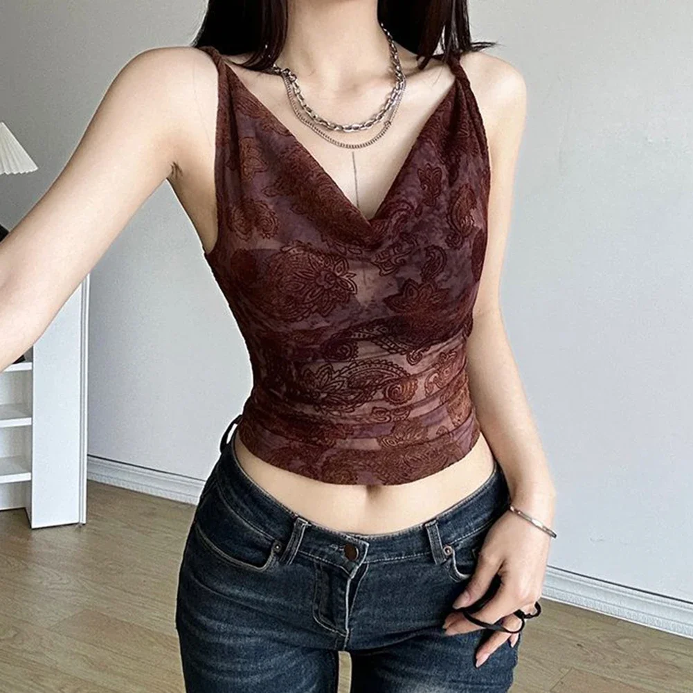 Casual Outings Spring Summer Events Retro Crochet Camisole Multi Wear Top Retro Crochet Camisole Top Top Vacation
