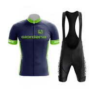 Men's bicycle jersey giordana cycling short-sleeved jersey MTB jersey summer paired with bib shorts cycling suit set